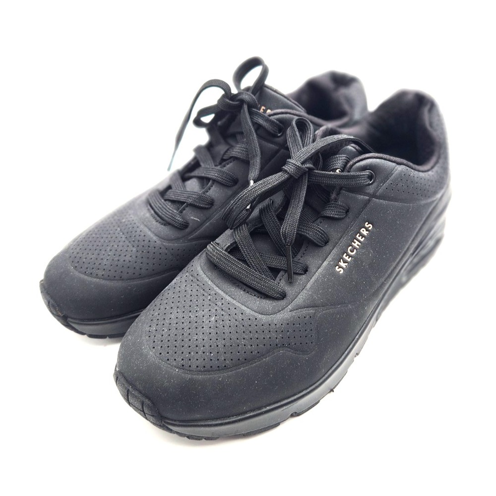 Skechers Street Los Angeles Women's 9.5 Stand on Air Black Sneakers SN 73690